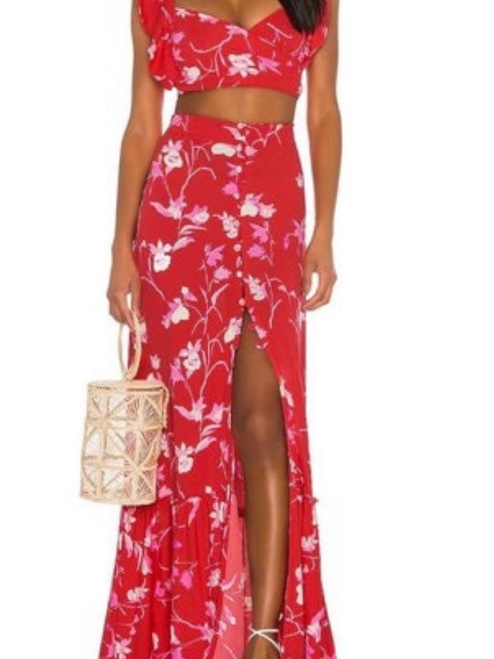 Maaji cropped top and maxi skirt set